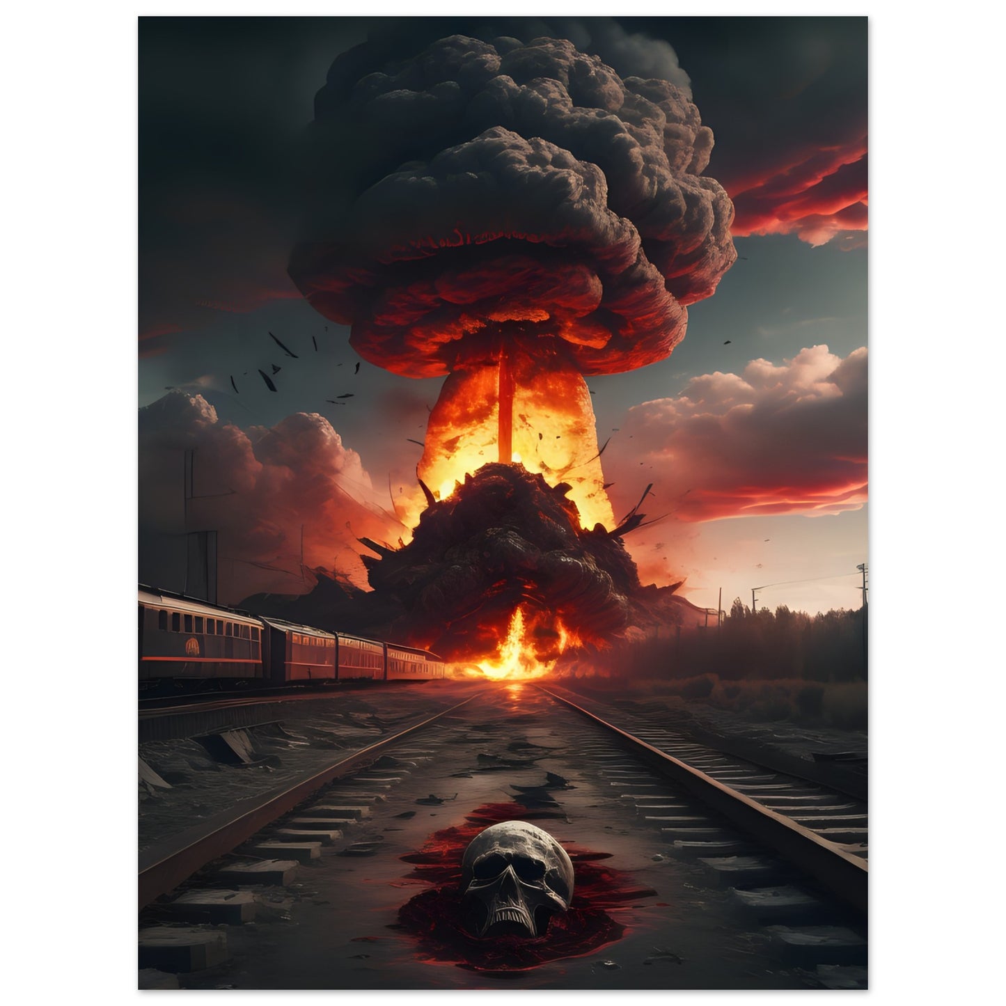 YOU WILL BURN WITH ME(2)Premium Matte Paper Poster