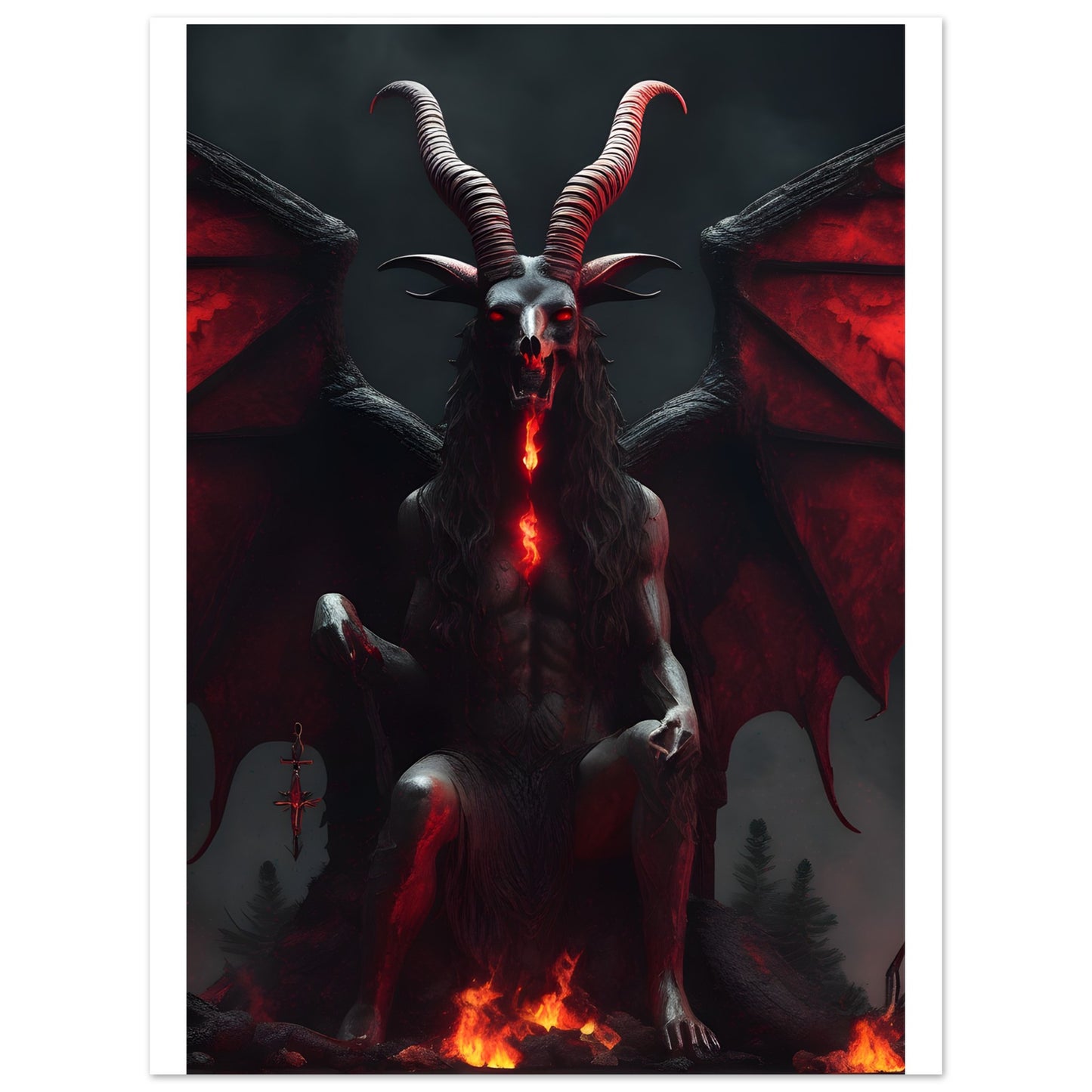 Baphomet(3)Premium Matte Paper Poster