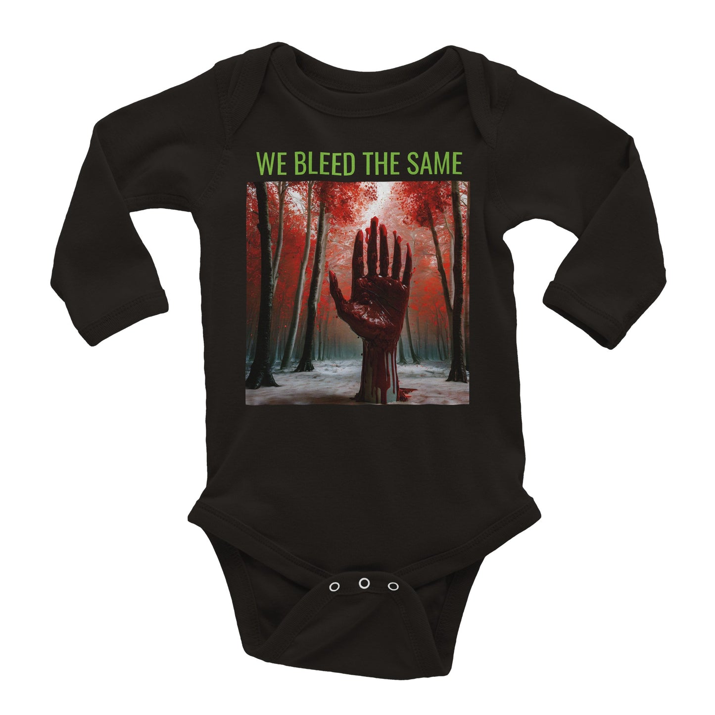 WEBLEEDTHESAME,Classic Baby Long Sleeve Bodysuit