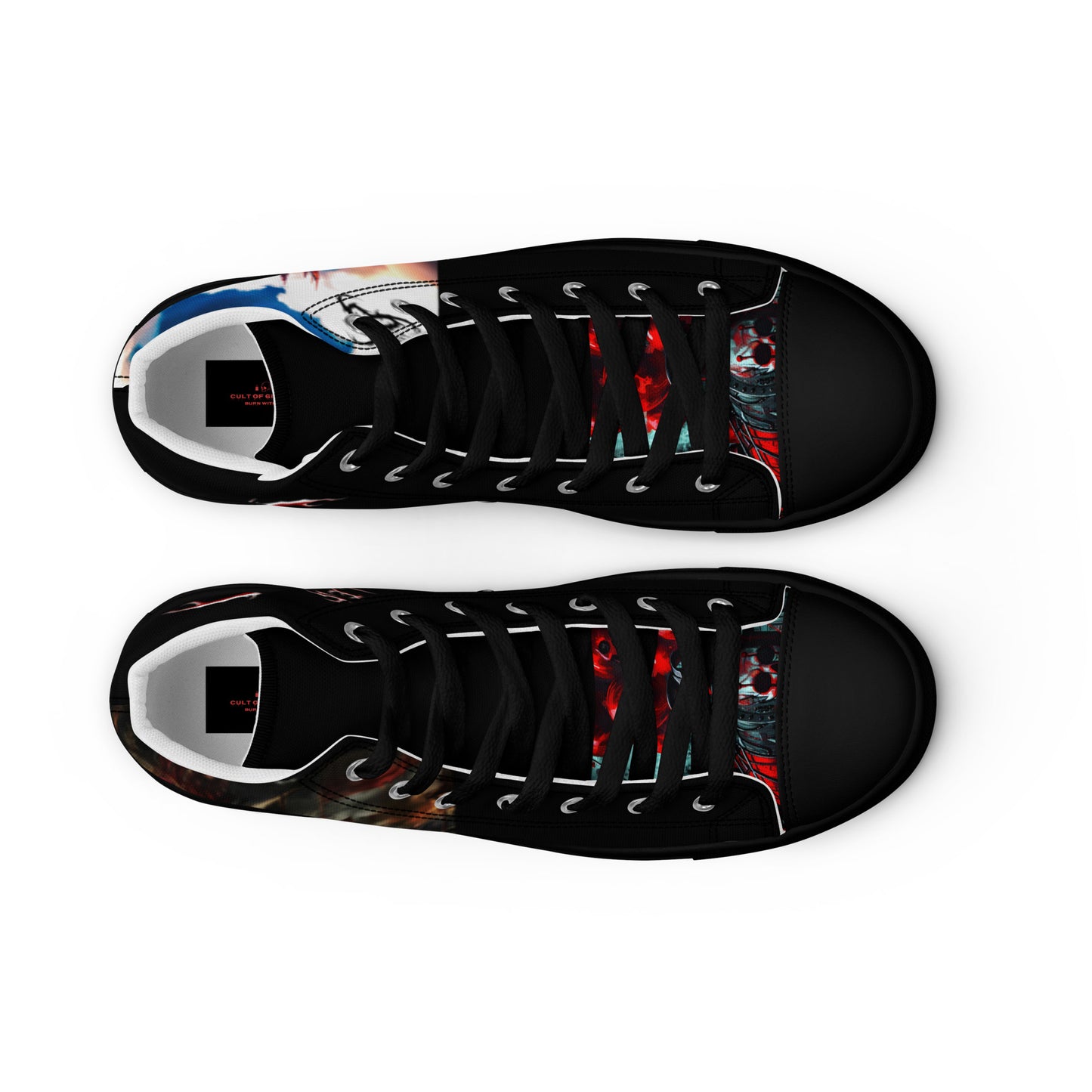 6I66LES,,Men’s high top canvas shoes