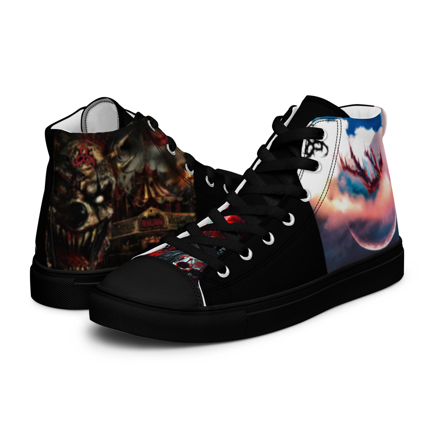 6I66LES,,Men’s high top canvas shoes