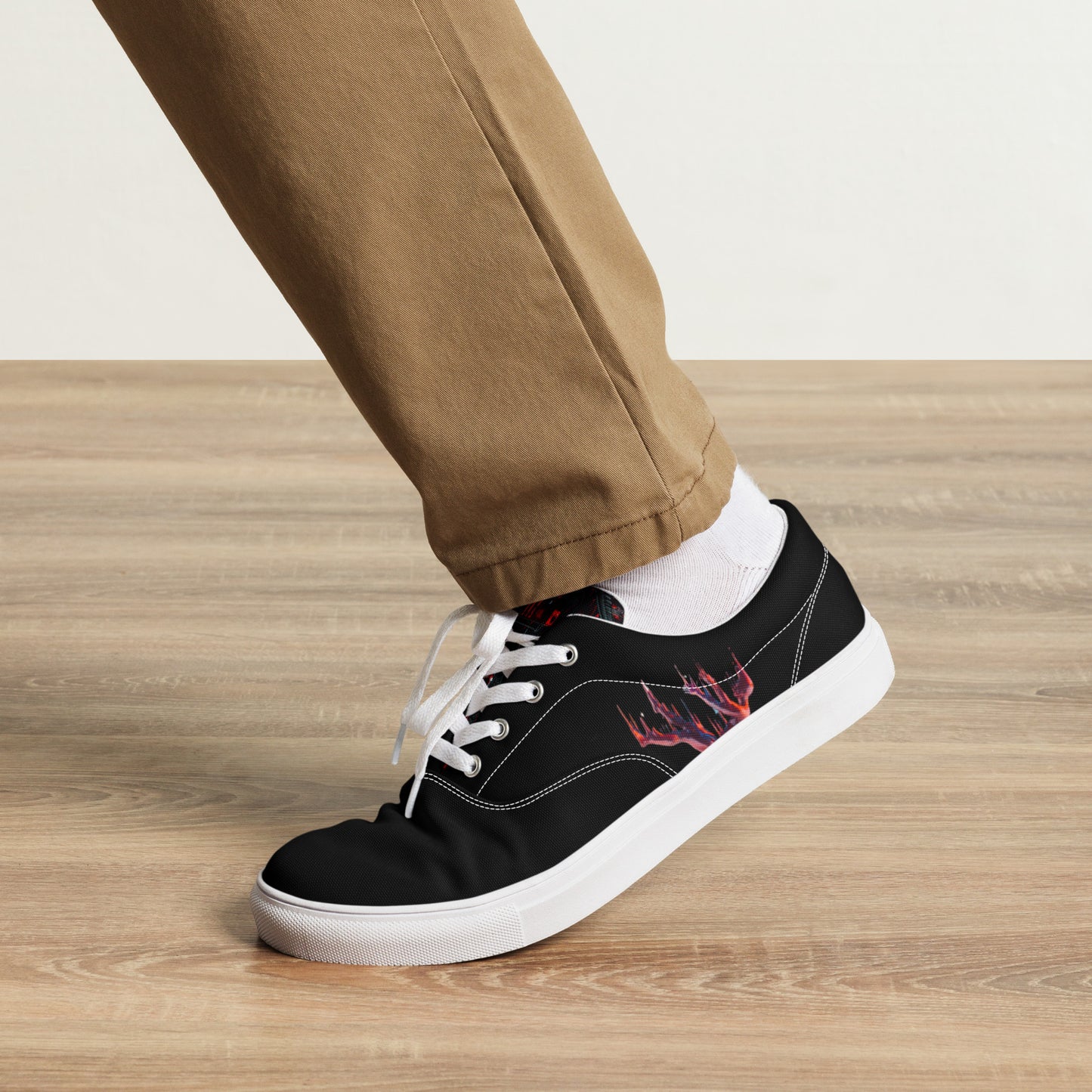 6I66LES,,MEN’s lace-up canvas shoes