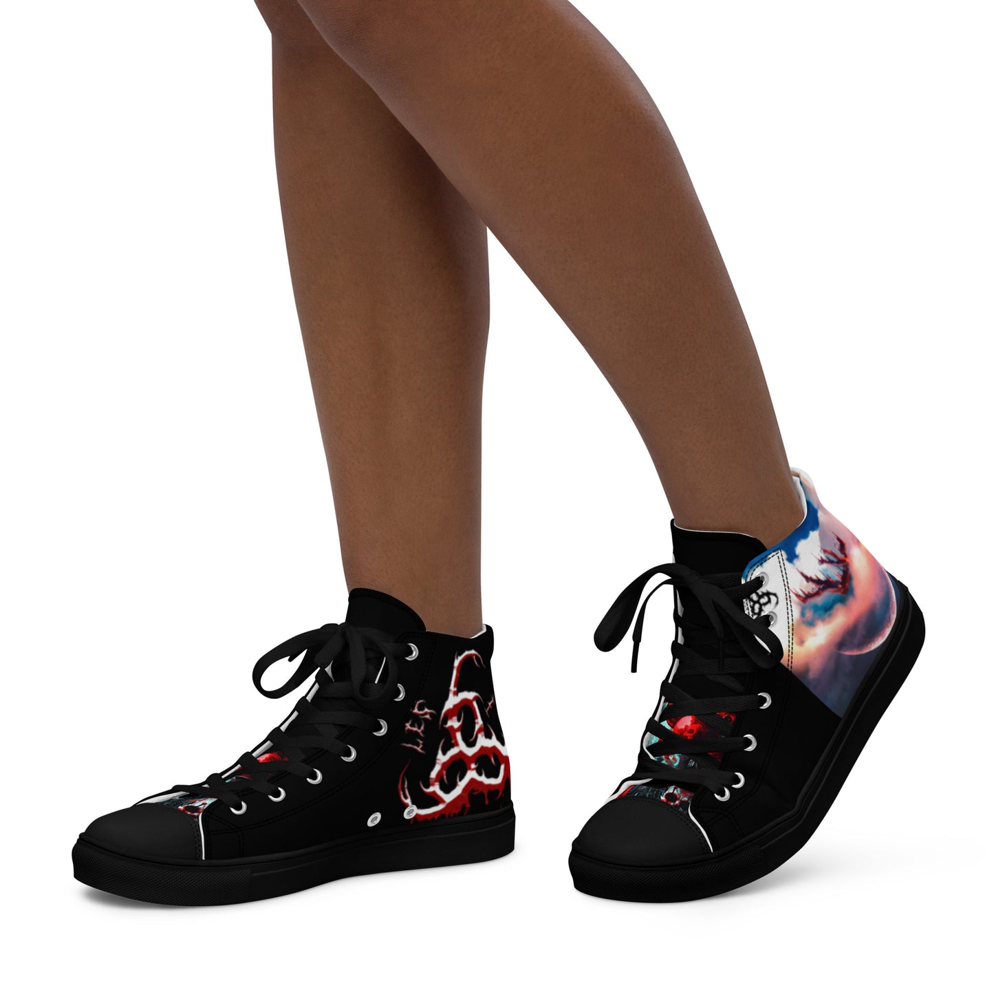 6I66LES,,Women’s high top canvas shoes