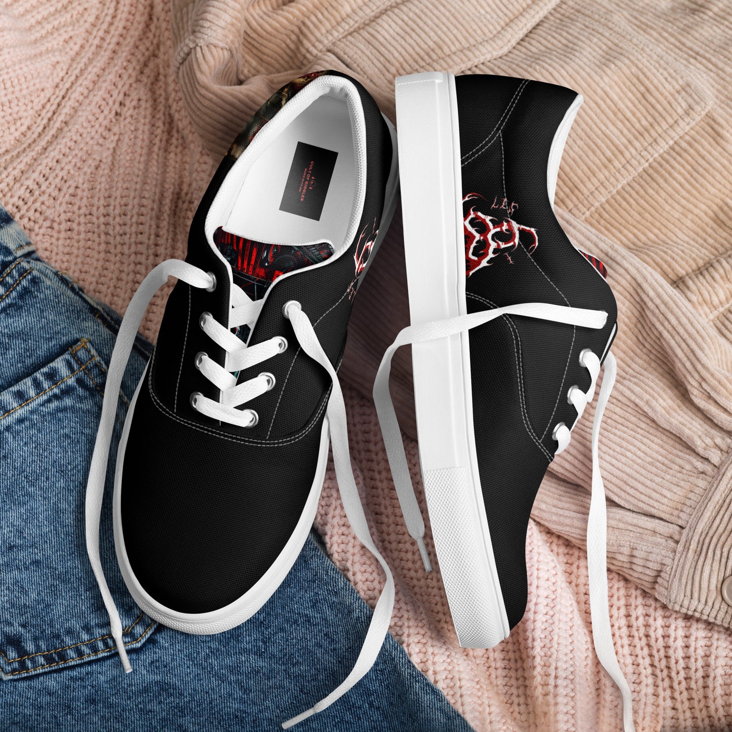 6I66LES,Women’s lace-up canvas shoes