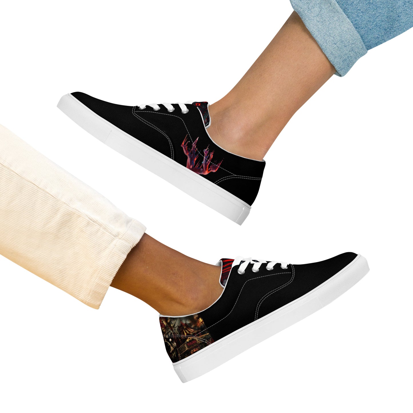 6I66LES,Women’s lace-up canvas shoes