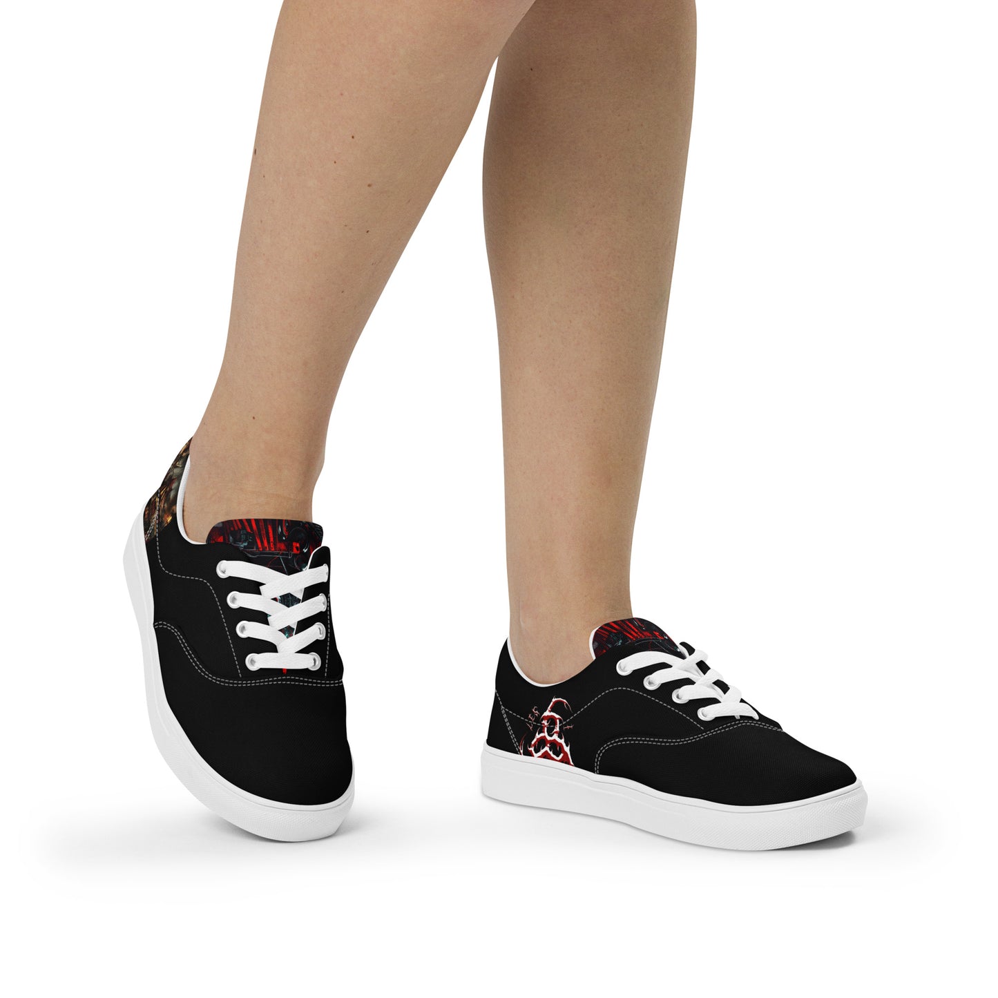 6I66LES,Women’s lace-up canvas shoes