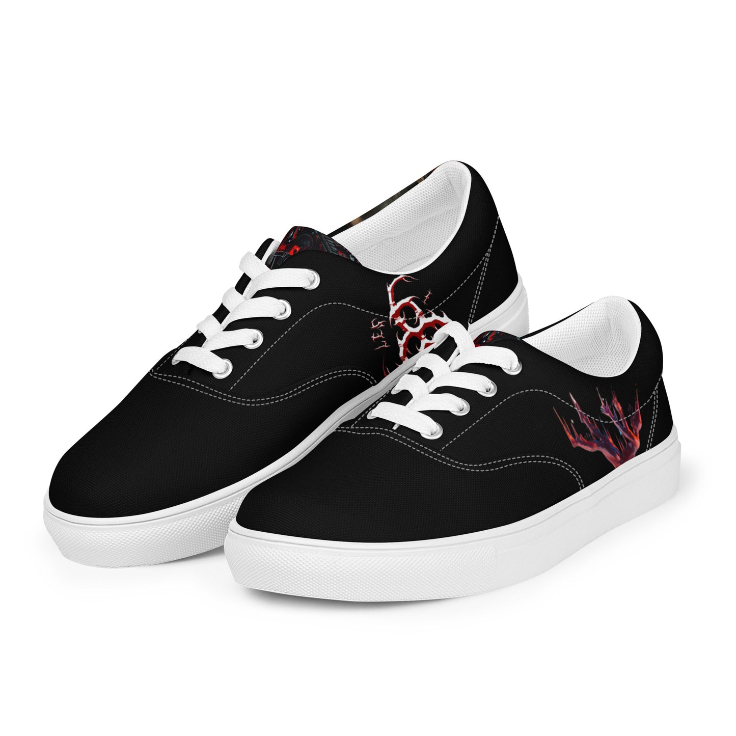 6I66LES,Women’s lace-up canvas shoes