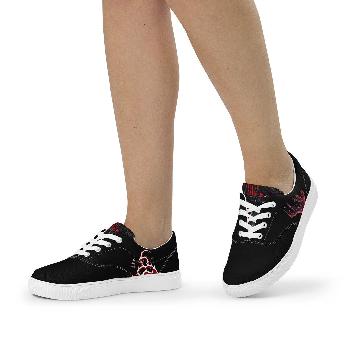 6I66LES,Women’s lace-up canvas shoes