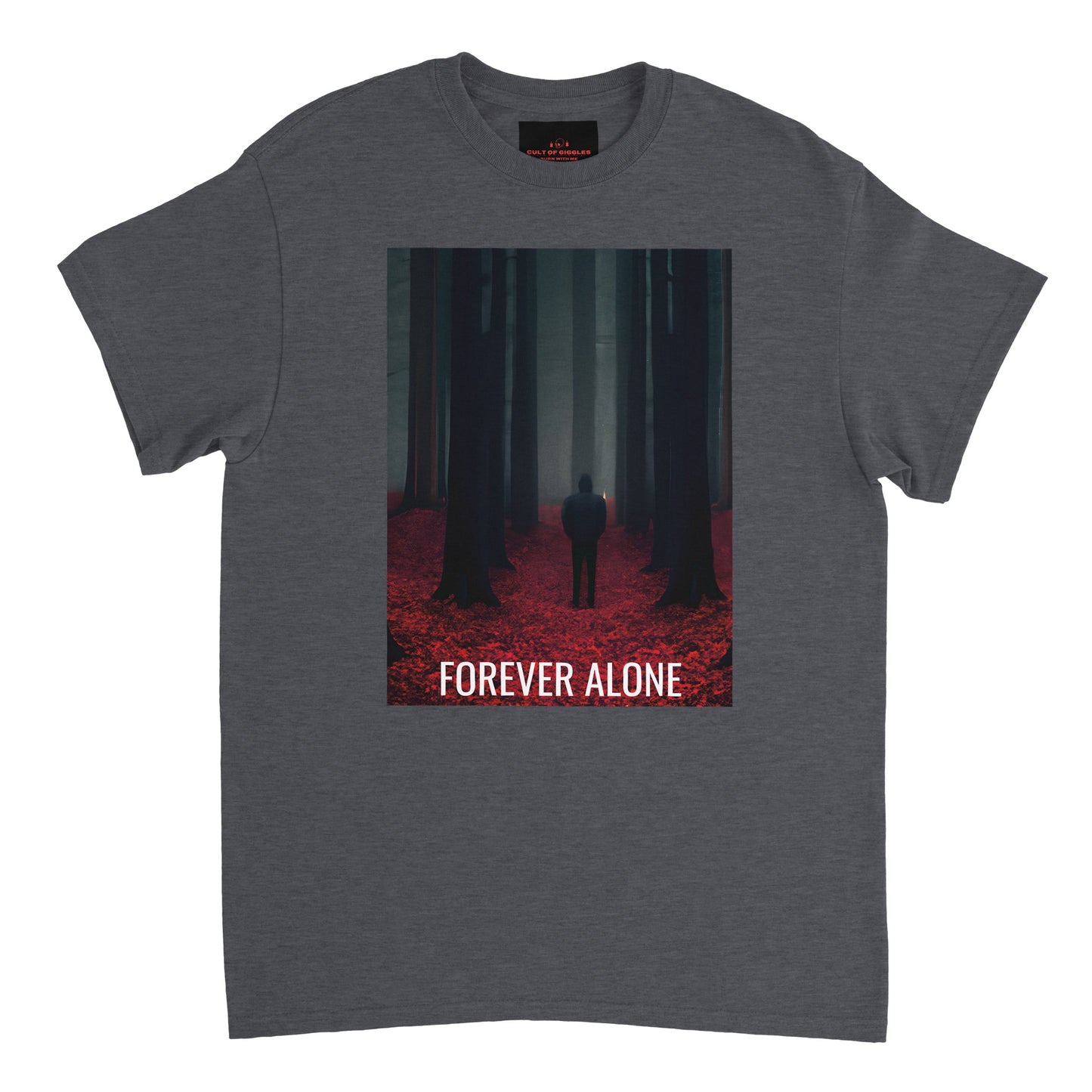 FOREVER ALONE,Heavyweight Unisex Crewneck T-shirt