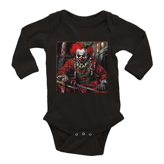 KILLERCLOWN,Classic Baby Long Sleeve Bodysuit