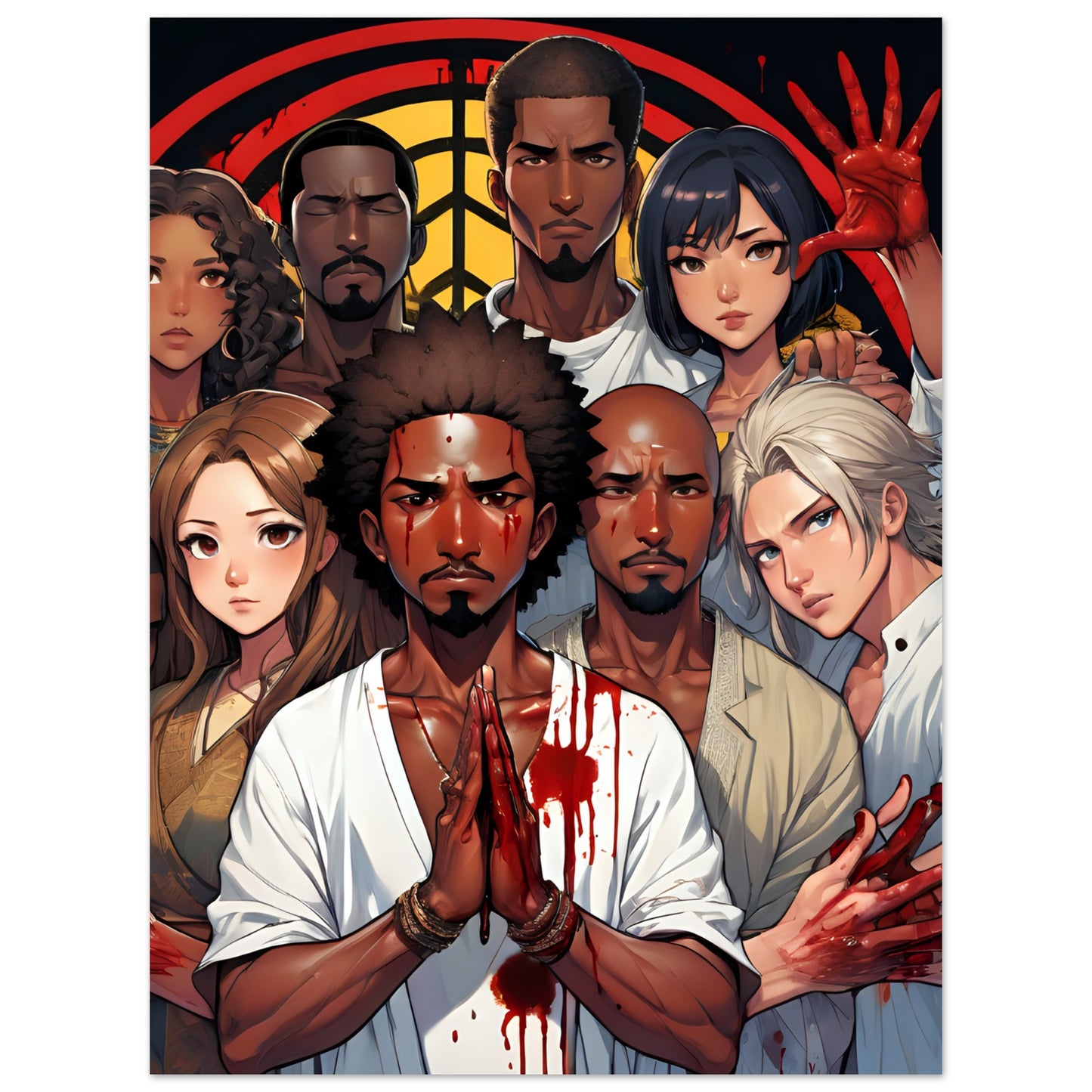 WeBleedTheSame(Anime)Premium Matte Paper Poster