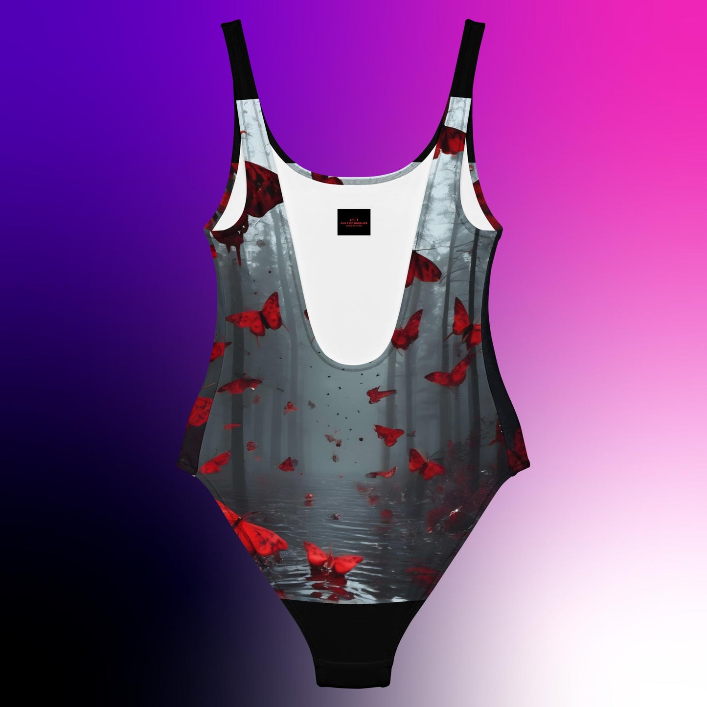 Blood Moth,One-Piece Swimsuit