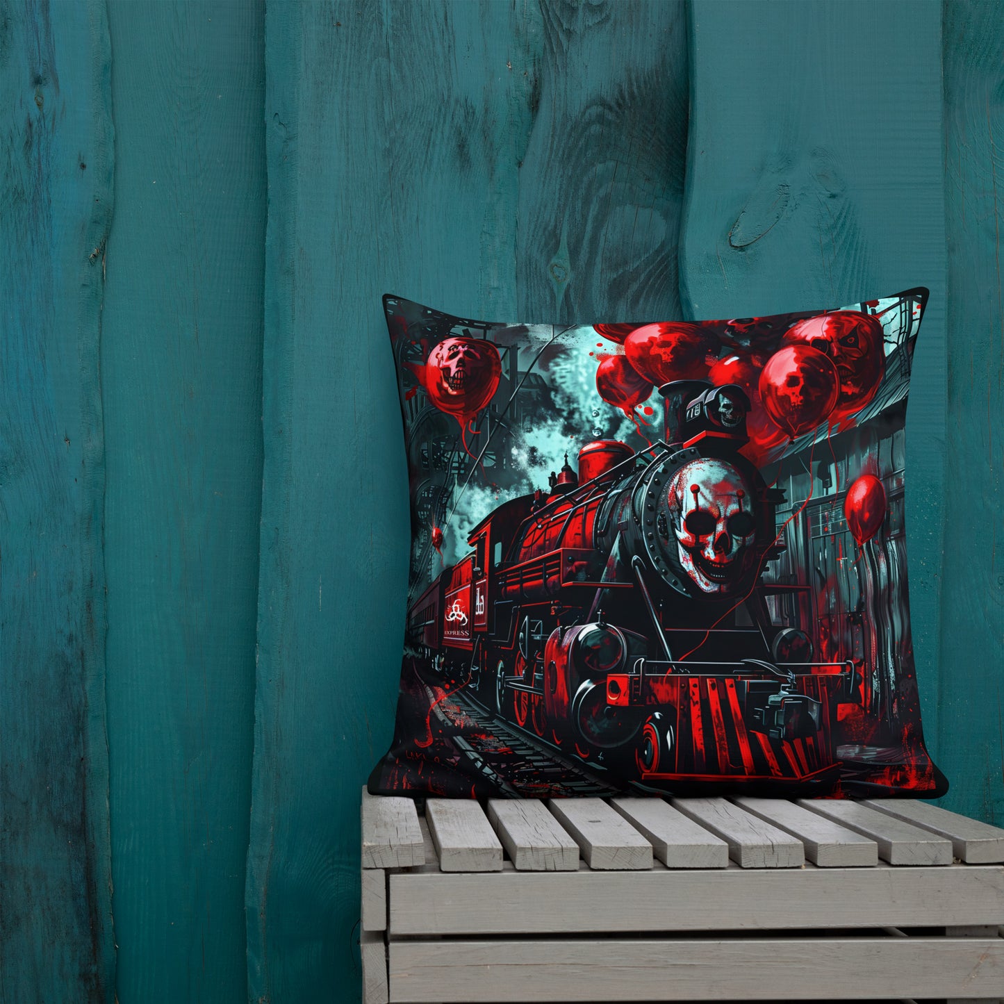 ALL ABOARD!!,,Premium Pillow