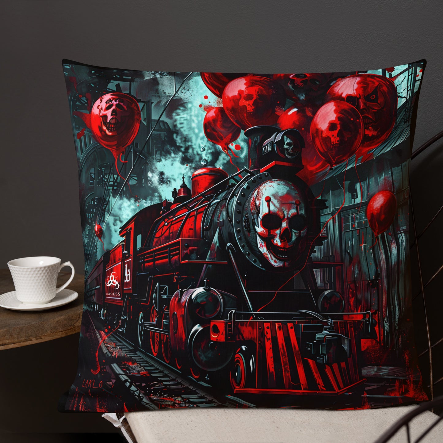 ALL ABOARD!!,,Premium Pillow