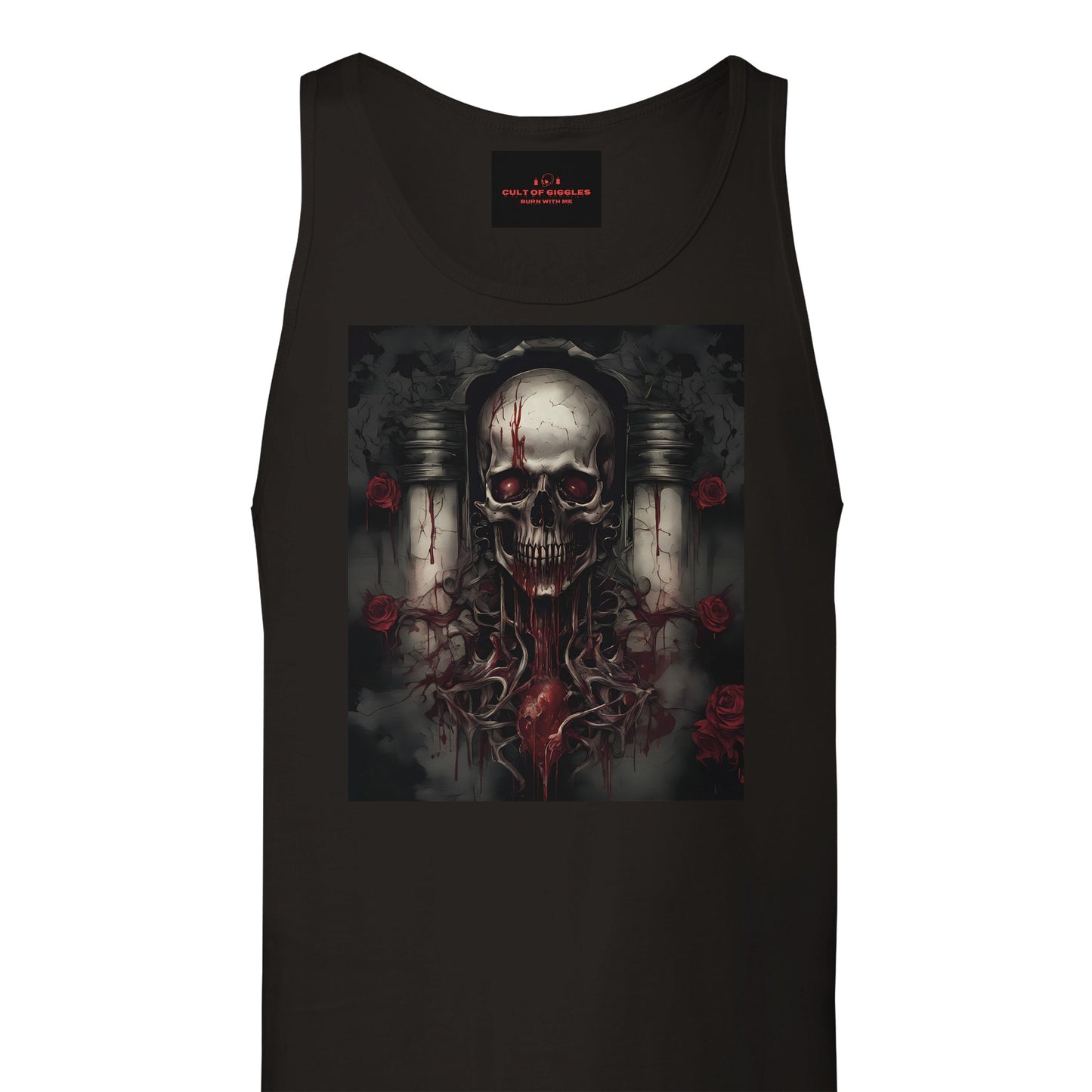 SKULL&ROSE,Premium Unisex Tank Top