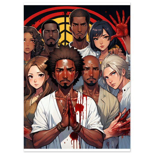 WeBleedTheSame(Anime)Premium Matte Paper Poster