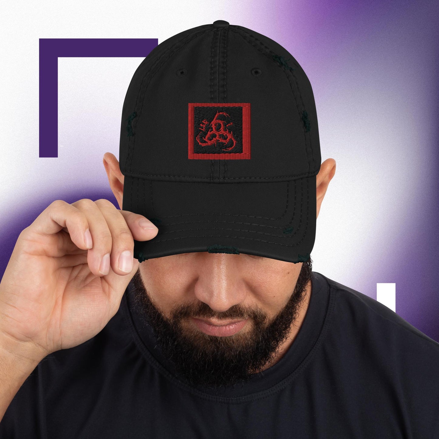 6I66LES,Distressed Dad Hat