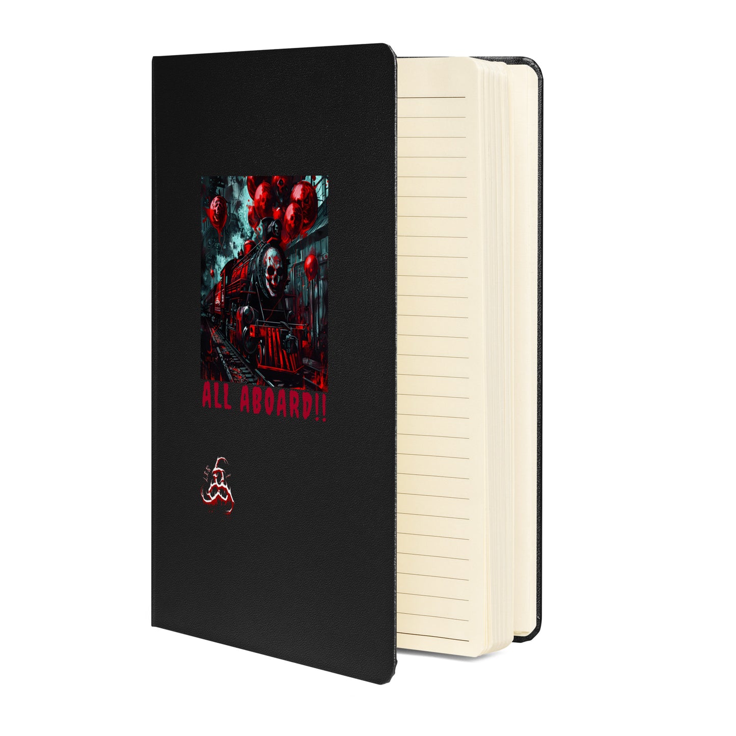 ALL ABOARD,,Hardcover bound notebook
