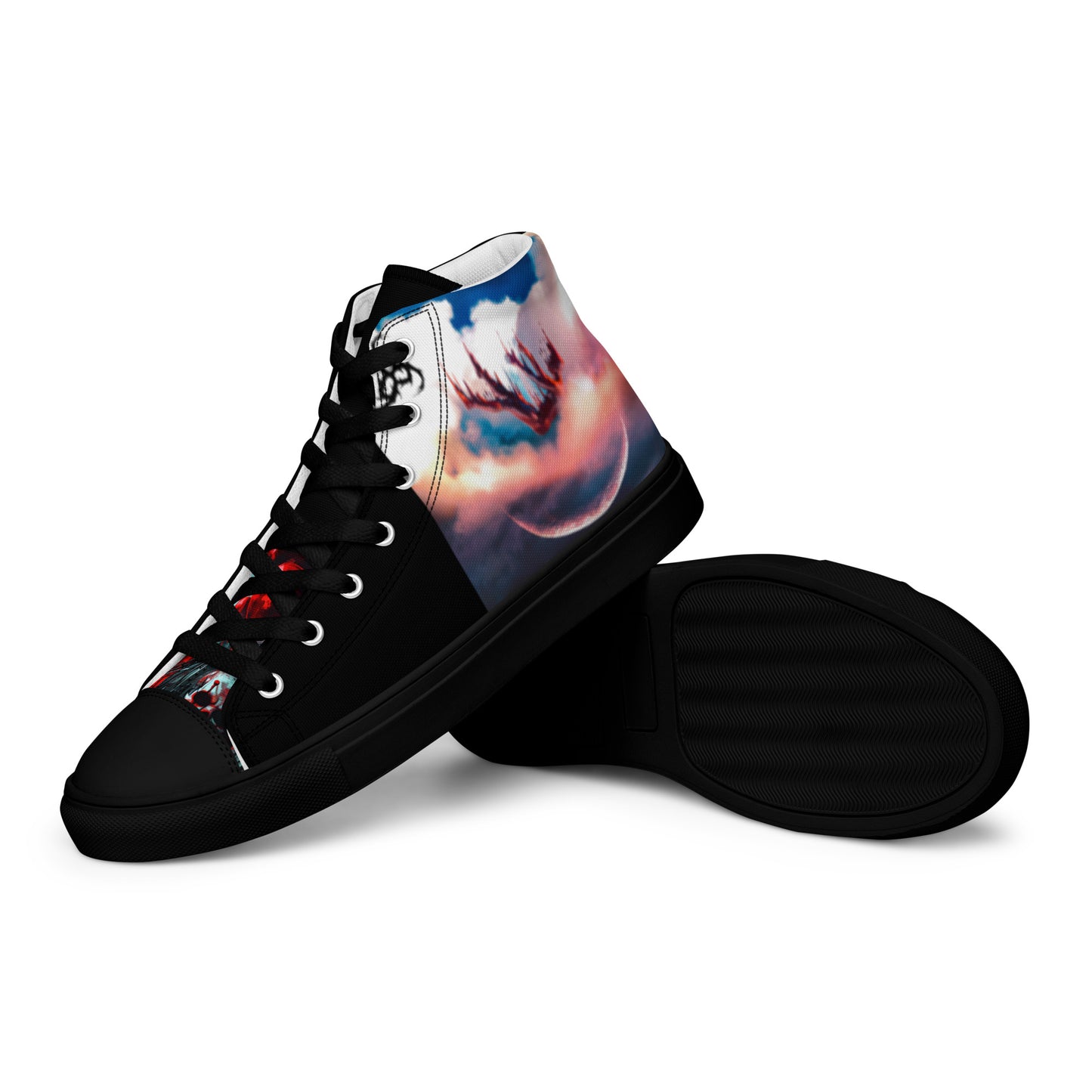 6I66LES,,Men’s high top canvas shoes