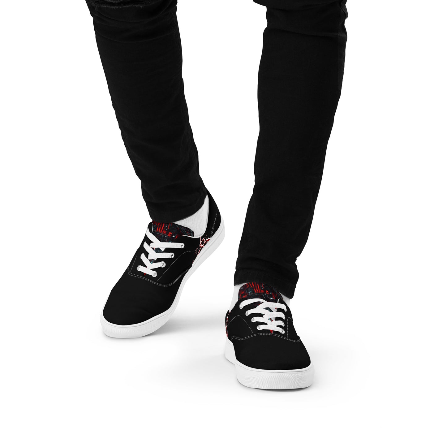 6I66LES,,MEN’s lace-up canvas shoes