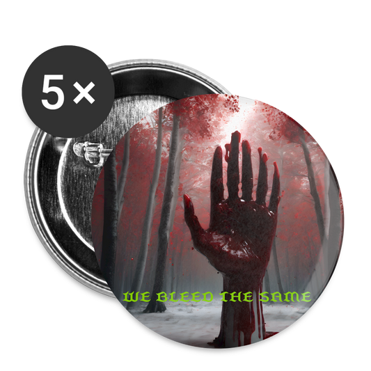 WEBLEEDTHESAME,Buttons large 2.2'' (5-pack) - white