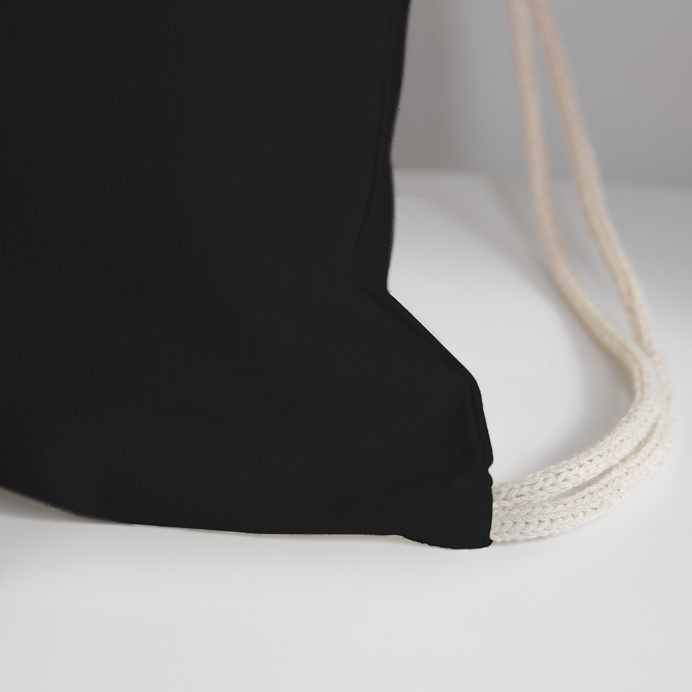 WE BLEED THE SAMECotton Drawstring Bag - black