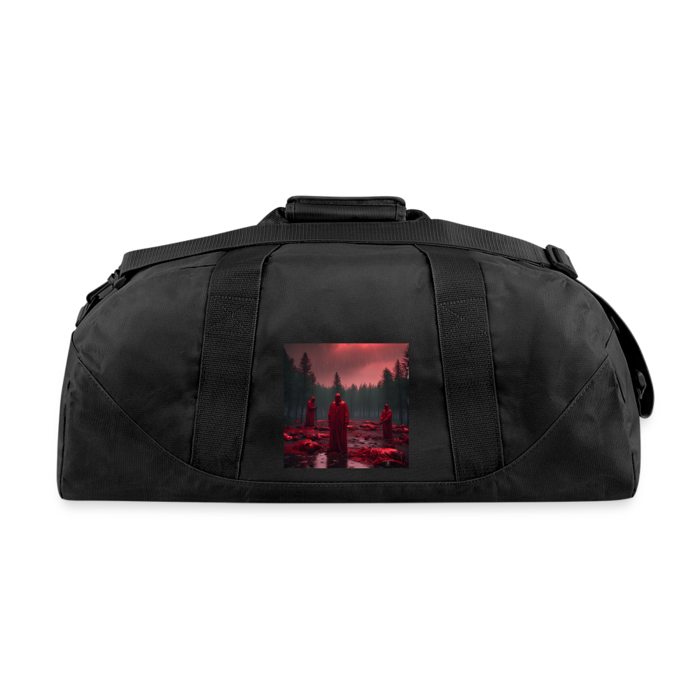 WEBLEEDTHESAME,Recycled Duffel Bag - black
