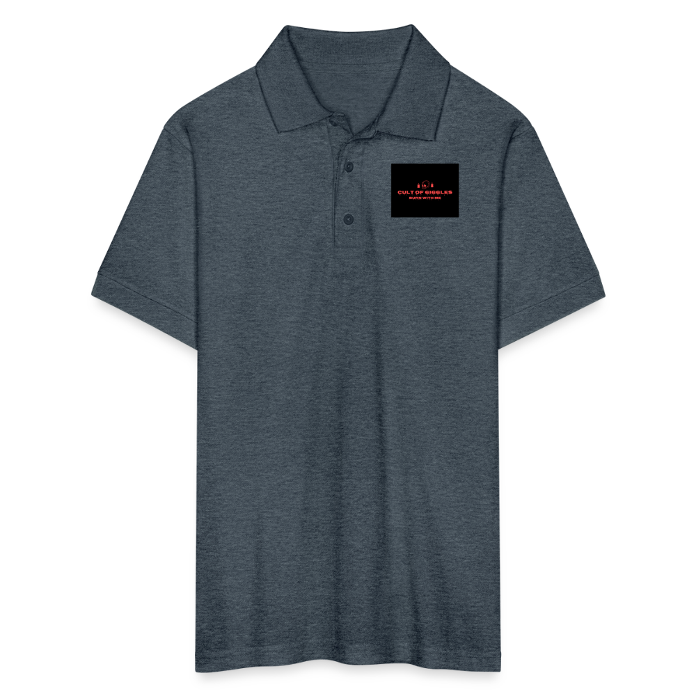 CULTOF6I66LES,Gildan Men’s 50/50 Jersey Polo - deep heather