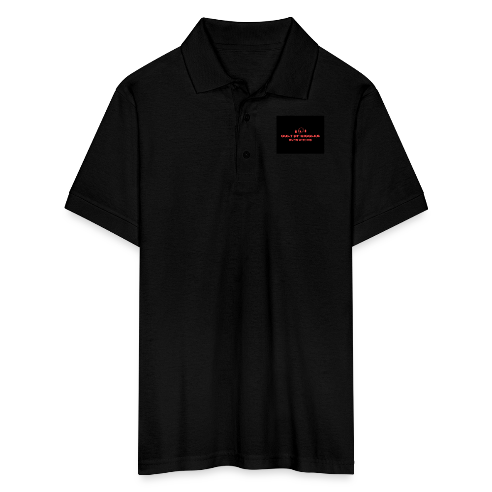 CULTOF6I66LES,Gildan Men’s 50/50 Jersey Polo - black