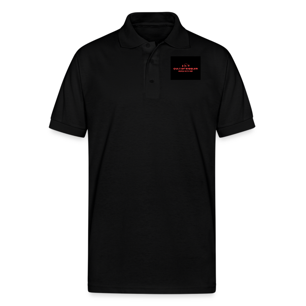 CULTOF6I66LES,Gildan Men’s 50/50 Jersey Polo - black