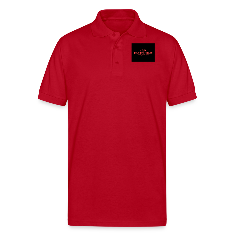 CULTOF6I66LES,Gildan Men’s 50/50 Jersey Polo - red