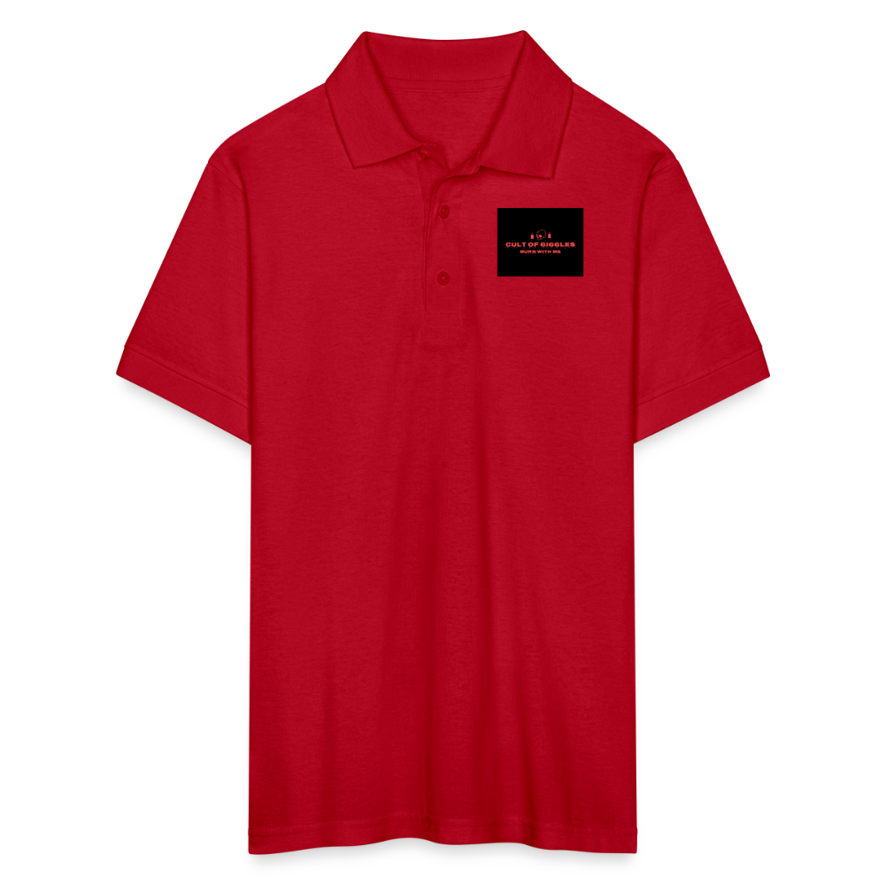 CULTOF6I66LES,Gildan Men’s 50/50 Jersey Polo - red