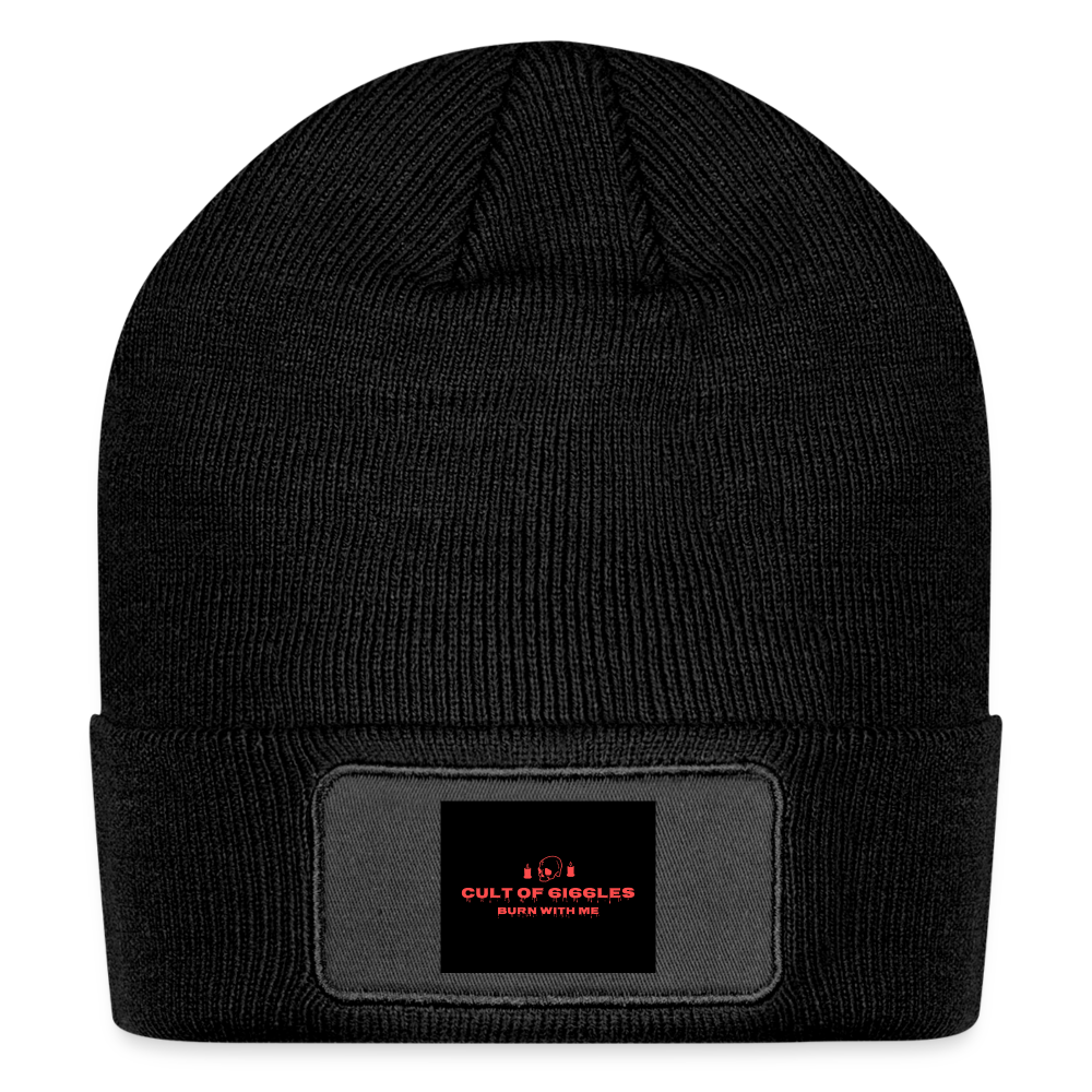 SHOP LOGO,Patch Beanie - black