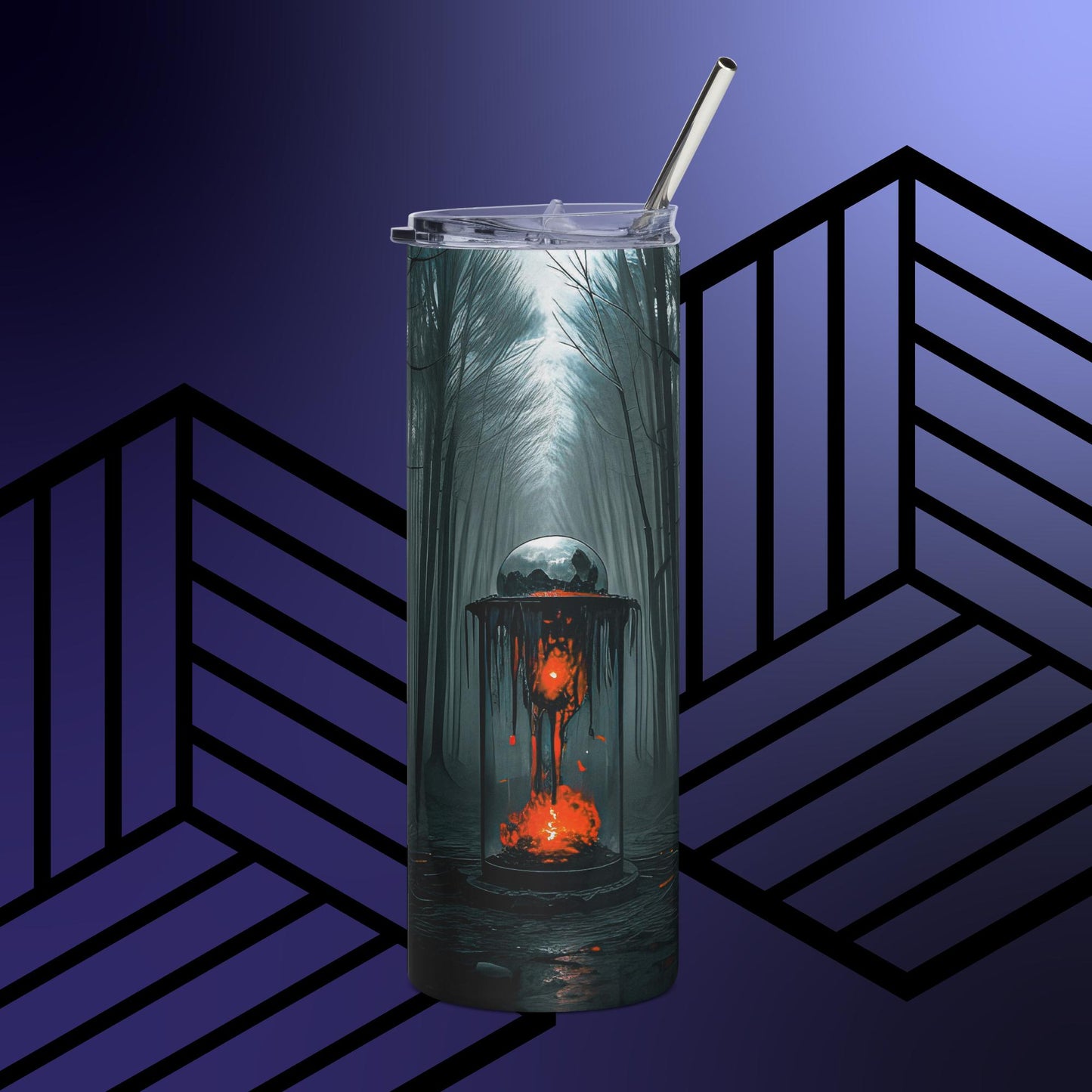 Alone in the Forest,Stainless steel tumbler