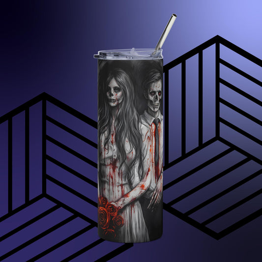 'TIL Death Do Us Part,Stainless steel tumbler
