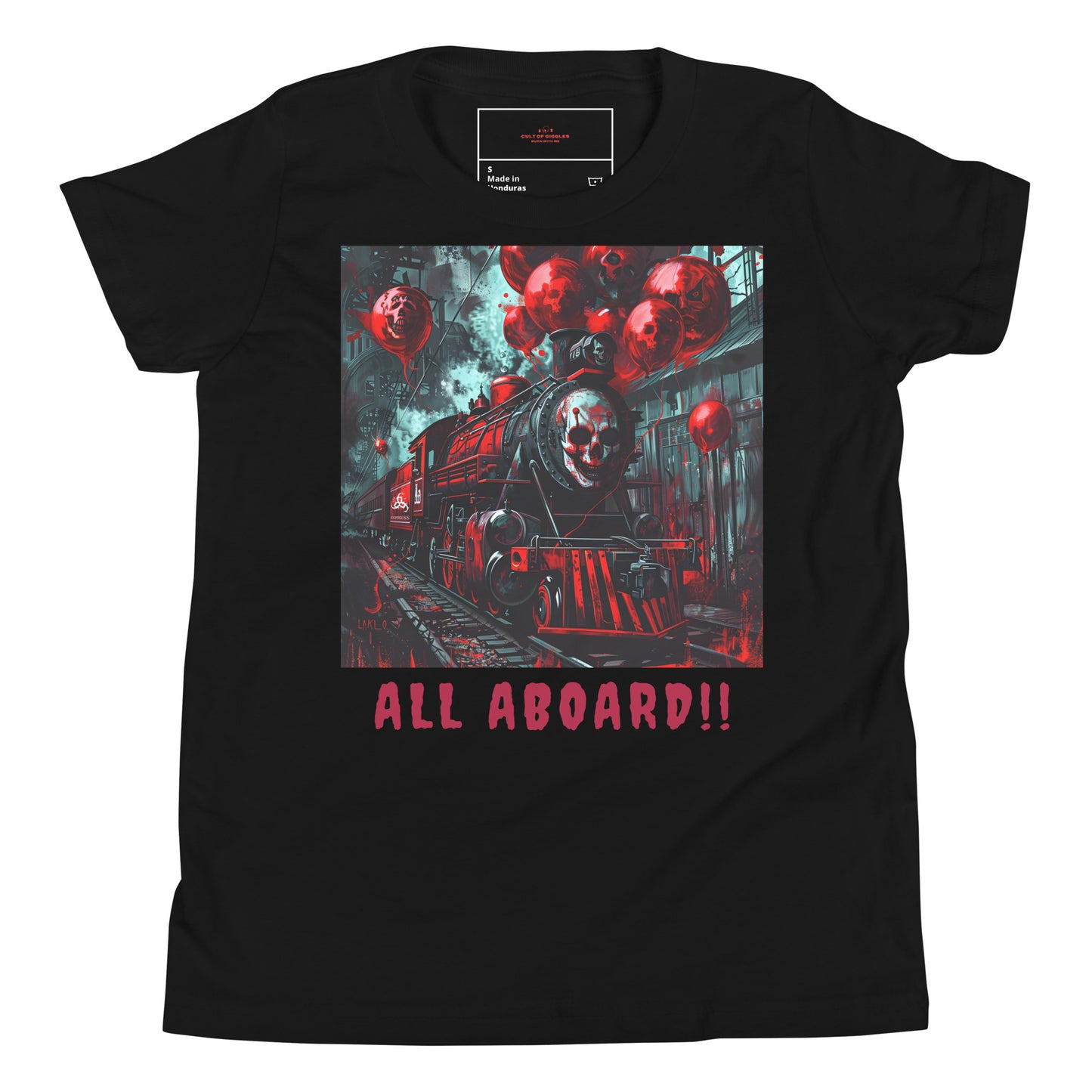 ALL ABOARD,,Youth Short Sleeve T-Shirt